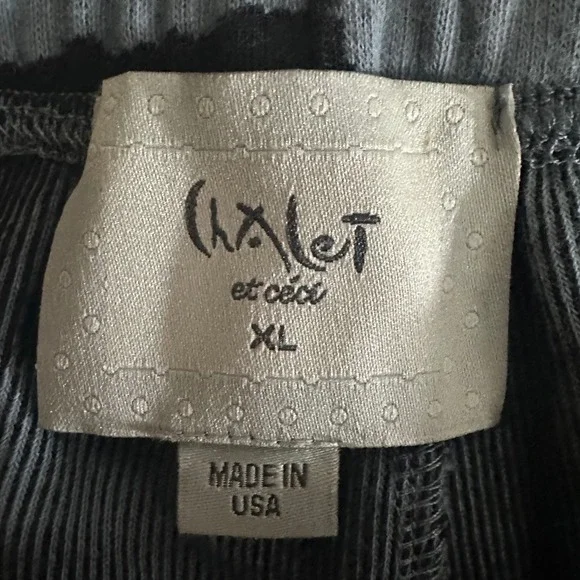 Chalet et Ceci Lantern Harem Balloon Pants XL Pull On Artsy Abstract USA FJ48910 - Picture 3 of 12